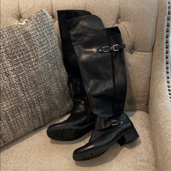 nine west silver boots